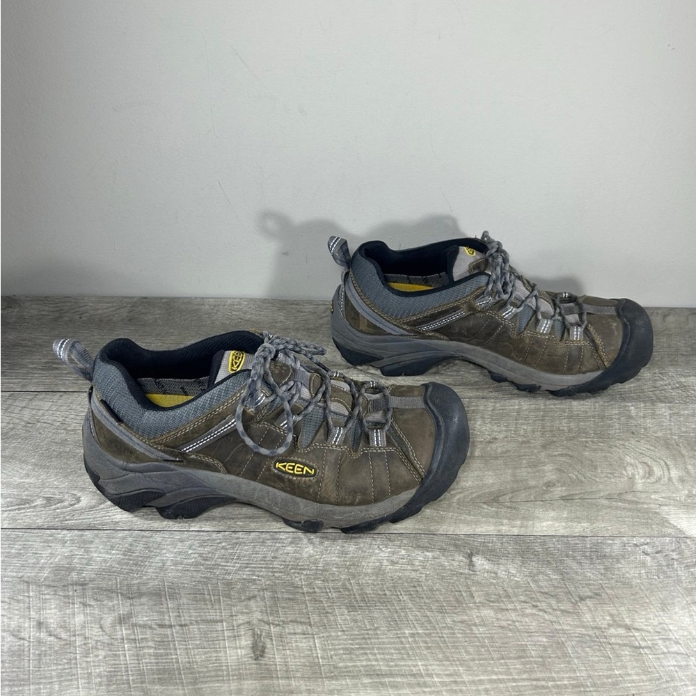 KEEN 1002263 Targhee II Waterproof Low Lace Up Men’s Leather Hiking Shoes 9.5